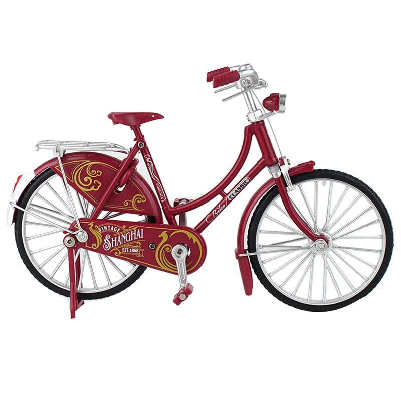 

Модель мини 1:10 велосипеда из сплава, отлитый под давлением горный велосипед с металлическим пальцем, ретро велосипед, коллекционная игрушка для взрослых и детей