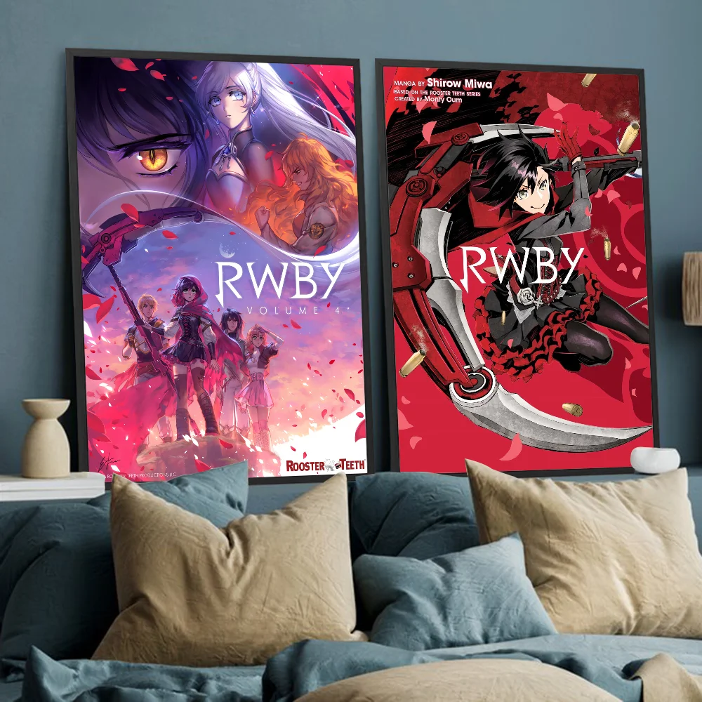 Винтажные постеры R-RWBY клейкие винтажные Декорации для комнаты дома бара кафе