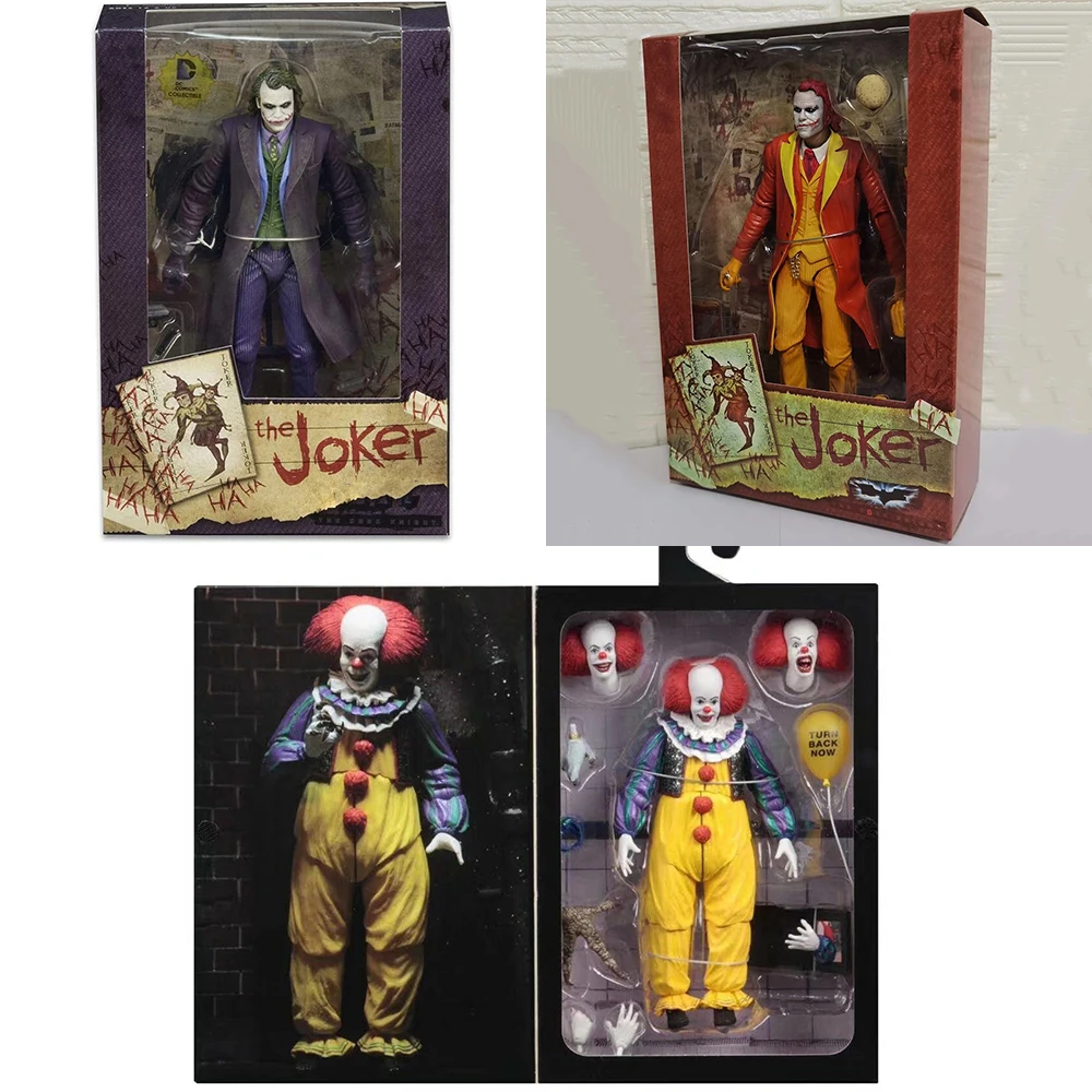 

7 Inches The Dark Knight Movie The Clown [Heath Ledger] Exclusive Super Clown Action Figure Model For Fans Gifts Collection Toys
