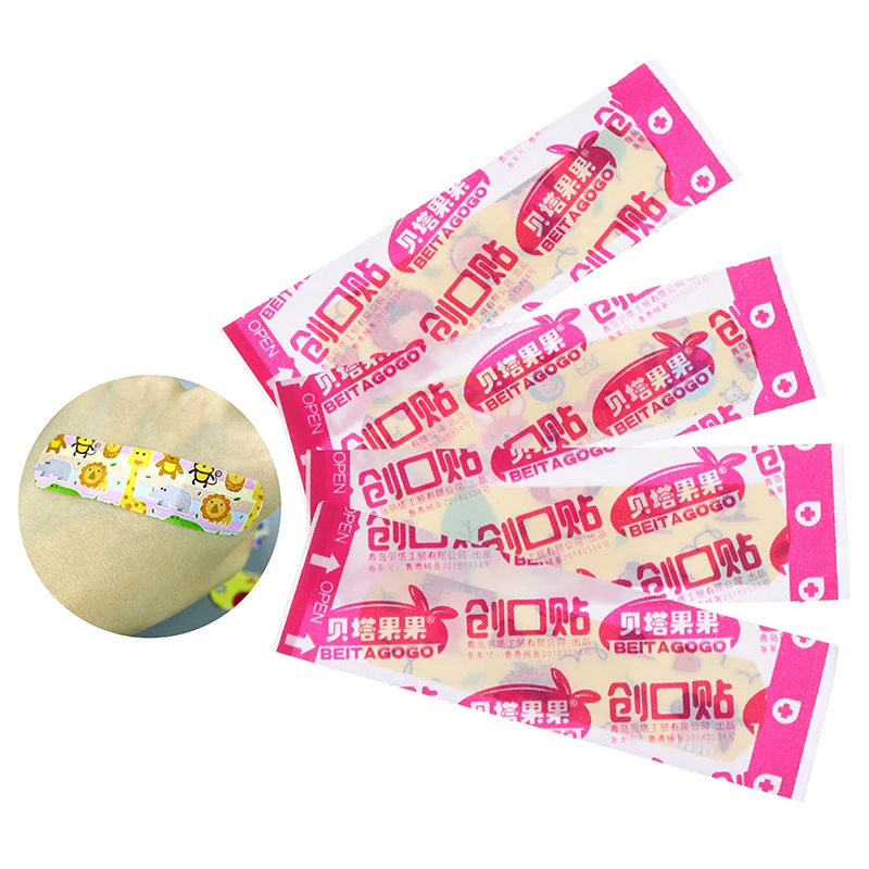 

120Pcs Waterproof Cartoon Adhesive Bandages Breathable Wound Plasters Kids Lot