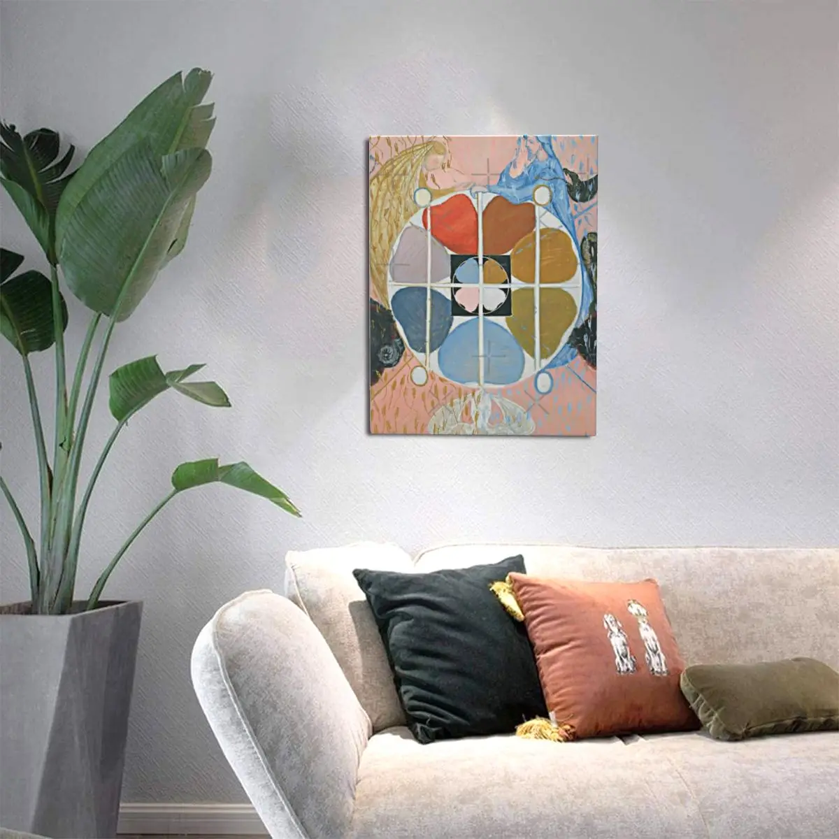 Безрамная картина Hilma Af Klint Evolution No 12 Grupp VI 1908