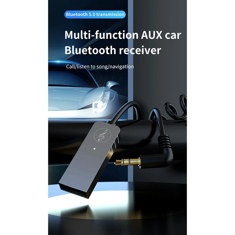 Автомобильный приемник Bluetooth с разъемом USB до 3 5 мм