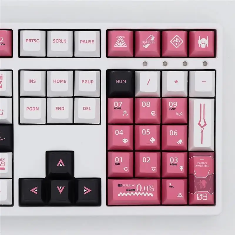 Розовые колпачки для клавиш HIRMXY с вишневым профилем Набор колпачков