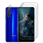 (2 + 2) для Honor 20 Pro  20  Honor 20s 2 шт. пленка для объектива камеры и 2 шт. закаленное стекло Защита экрана Защитная Защита HD Прозрачная