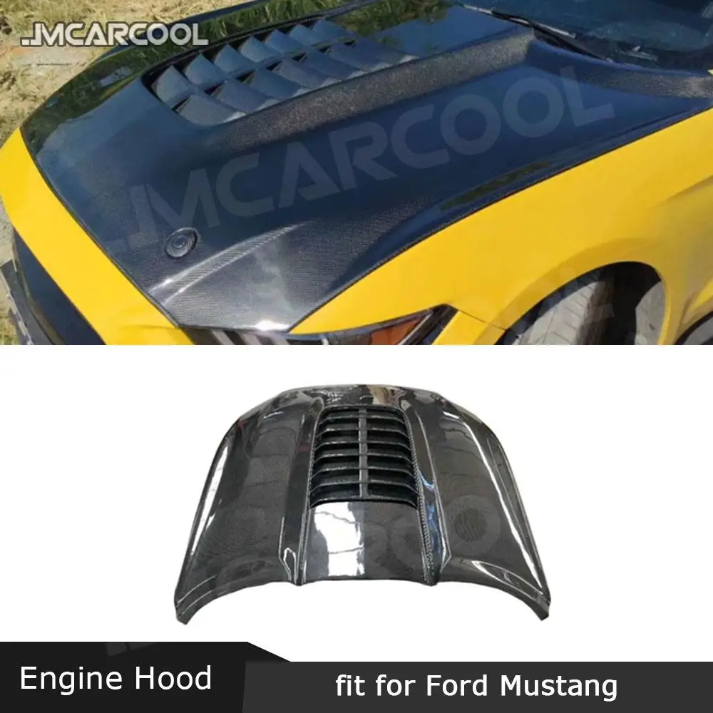 Передняя решетка капота двигателя из углеродного волокна крышка для Ford Mustang Coupe