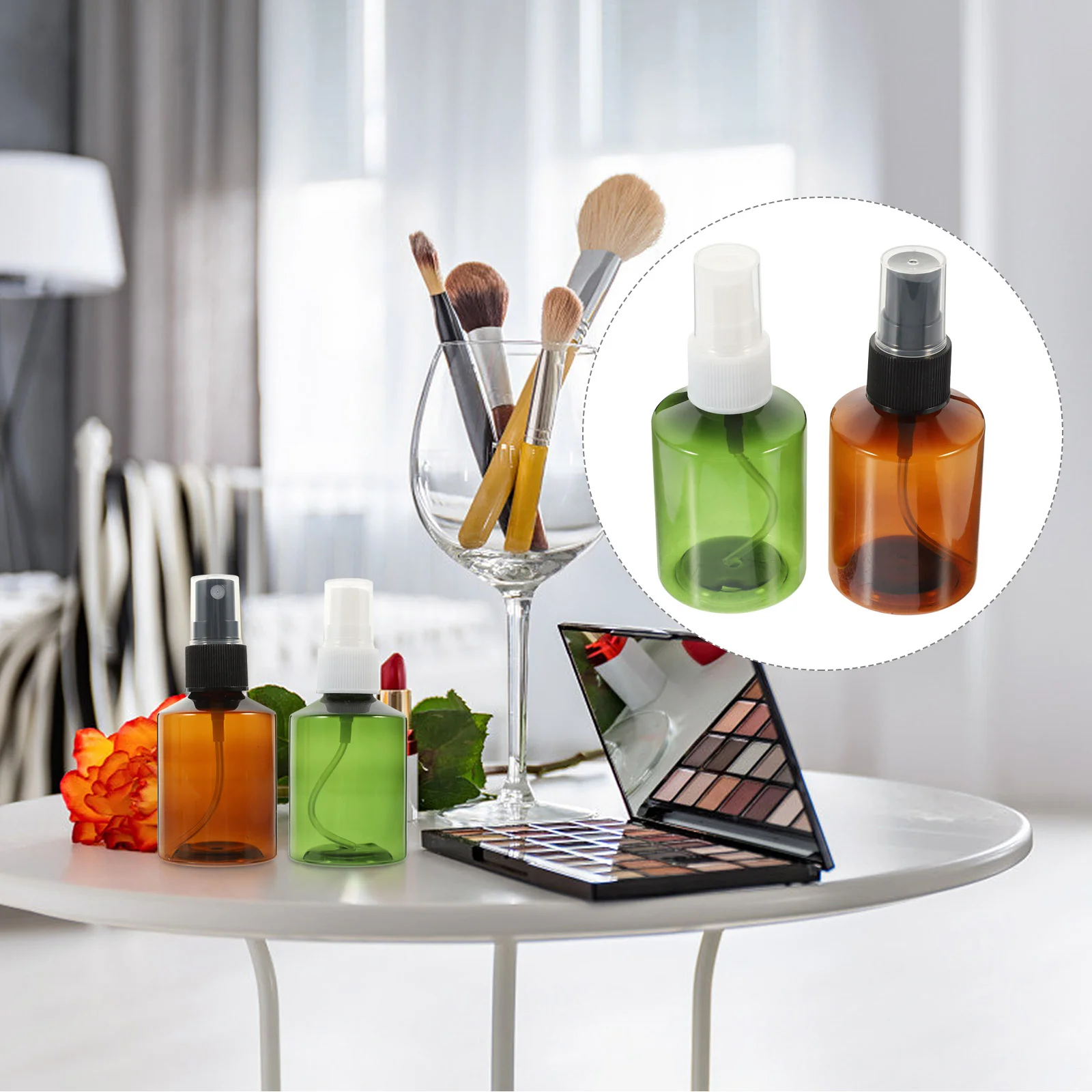 

4 pcs Empty Spray Bottle Small Spray Bottles Refillable Plastic Spray Bottle Liquid Spray Bottles