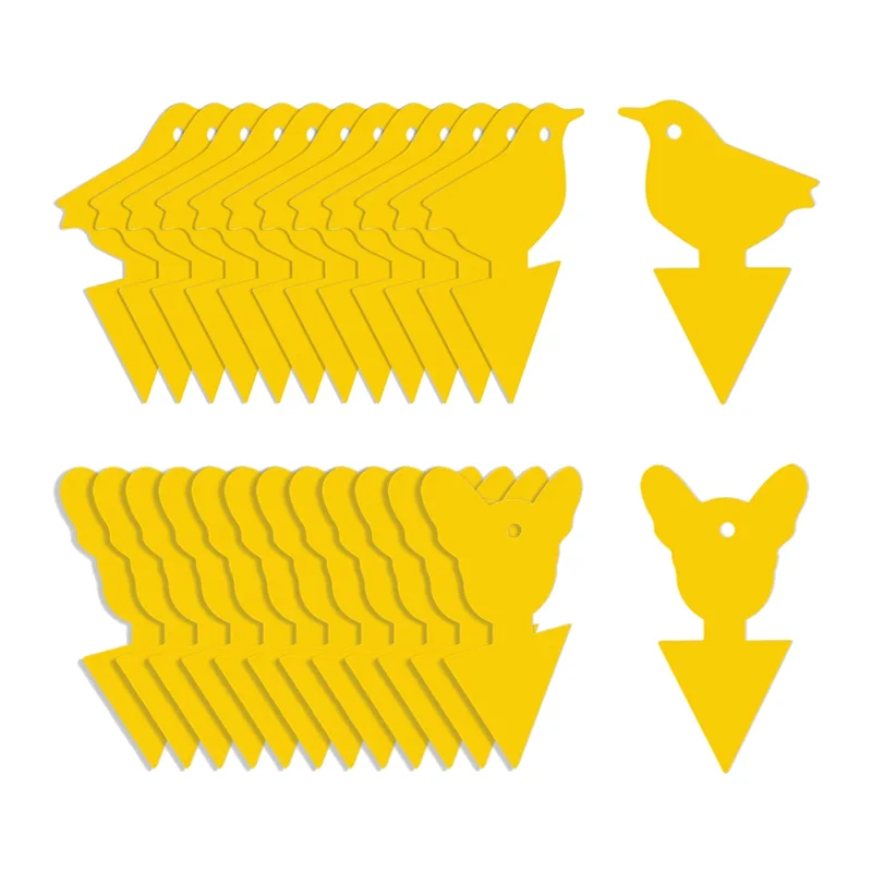 Клейкие ловушки для мух и фруктов Ловушки насекомых дома улицы 24 шт.