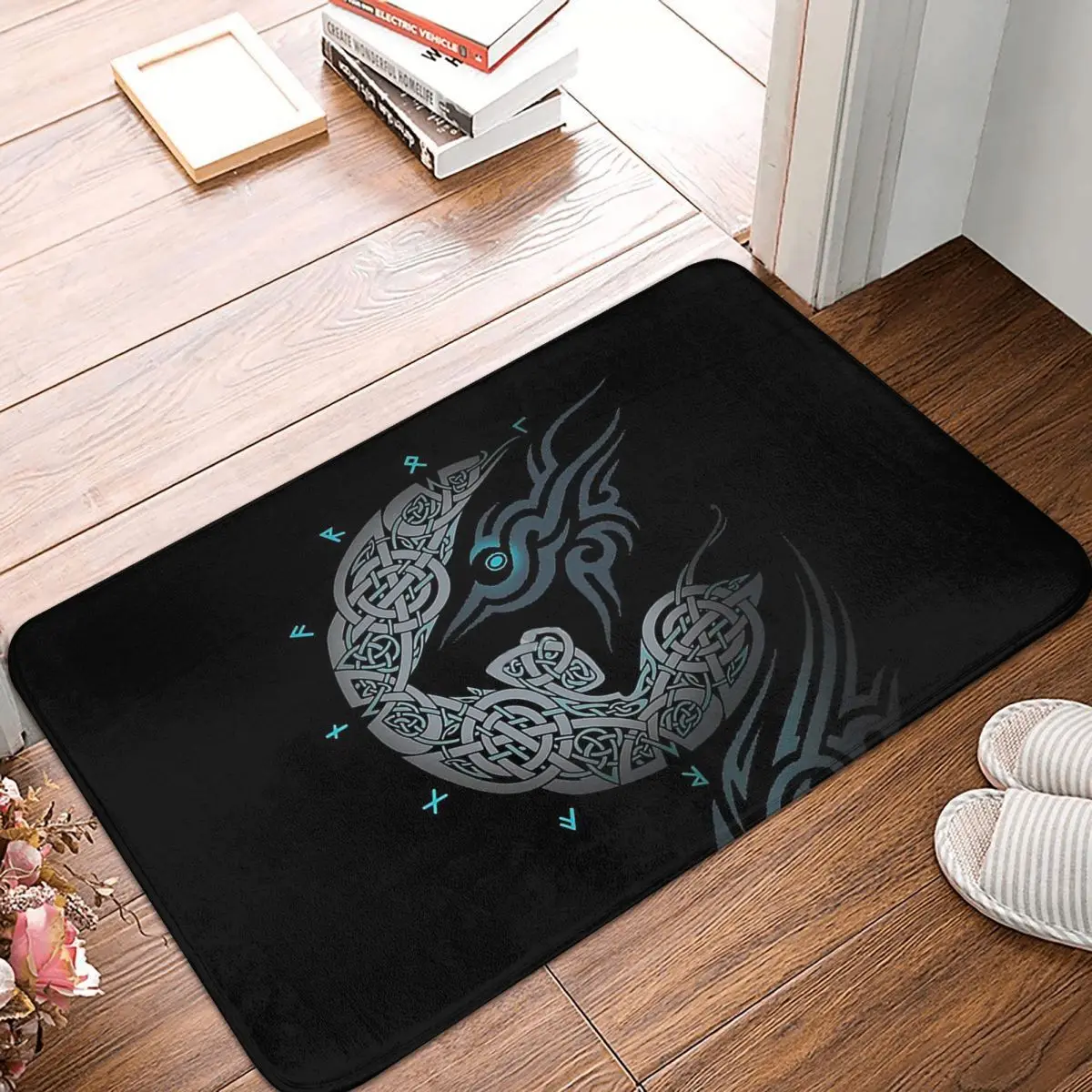 Коврик для спальни Viking Valhalla, ковер RAGNAROK MOON Wlof, домашний коврик, украшение для кухонного ковра Коврик для спальни Viking Valhalla, ковер RAGNAROK MOON Wlof, домашний коврик, украшение для кухонного ковра
