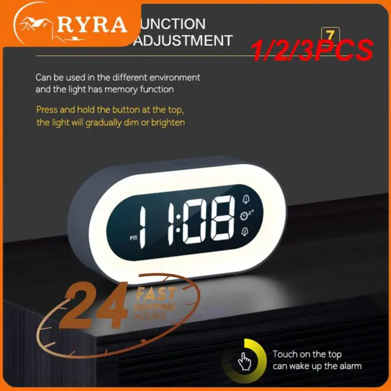 

1/2/3 шт., детские электронные часы с будильником