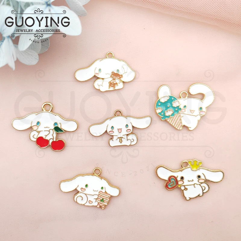 

10pcs Alloy Enamel Charm Earrings Pendant Accessories DIY Handmade Cartoon Animal Charm Keychain Charms Earring Charms
