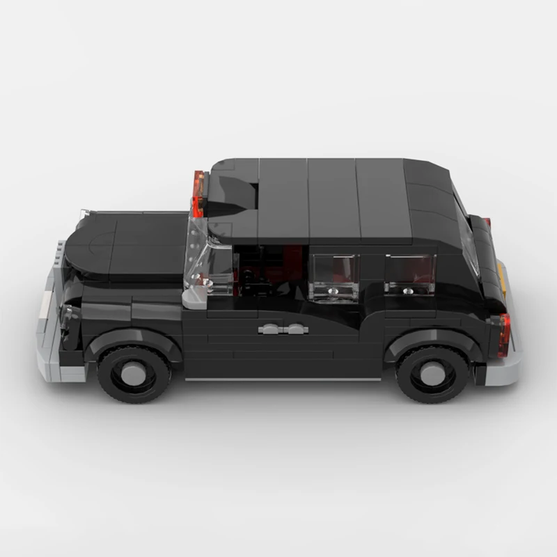 Классический скоростной автомобиль MOC 8 Stud Wide 1977 Остин FX4 конструктор для такси