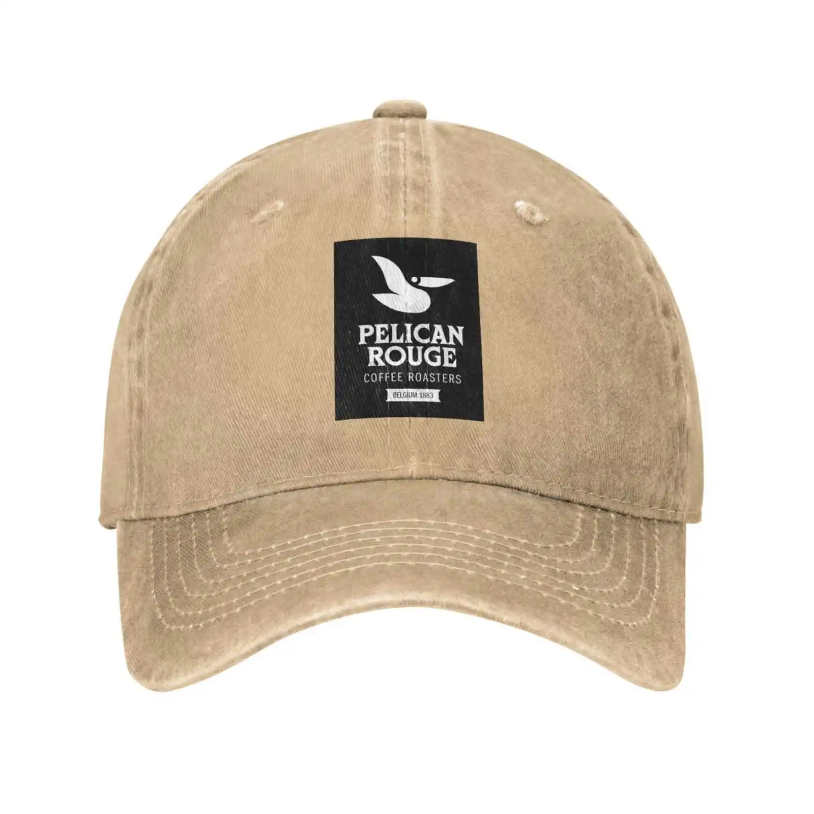 

Pelican Rouge Logo Print Graphic Casual Denim cap Knitted hat Baseball cap