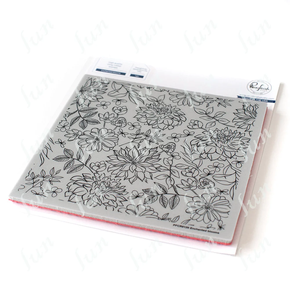 

Spring Enchanted Blooms Festival Background Decor Clear Silicone Stamps Diy Scrapbooking Greeting Cards Handmade Embossing Molds