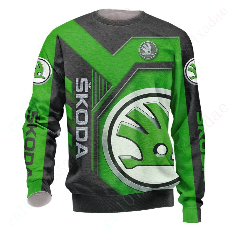 

Skoda T Shirt For Men Women Casual T-shirts Unisex Clothing Harajuku Luxury O Neck Long Sleeve Anime 3D Printing Sweatshirt