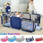 Новый детский манеж с сетками детский манеж забор детская игровая площадка детский парк Детская безопасность барьер детский манеж для шаров