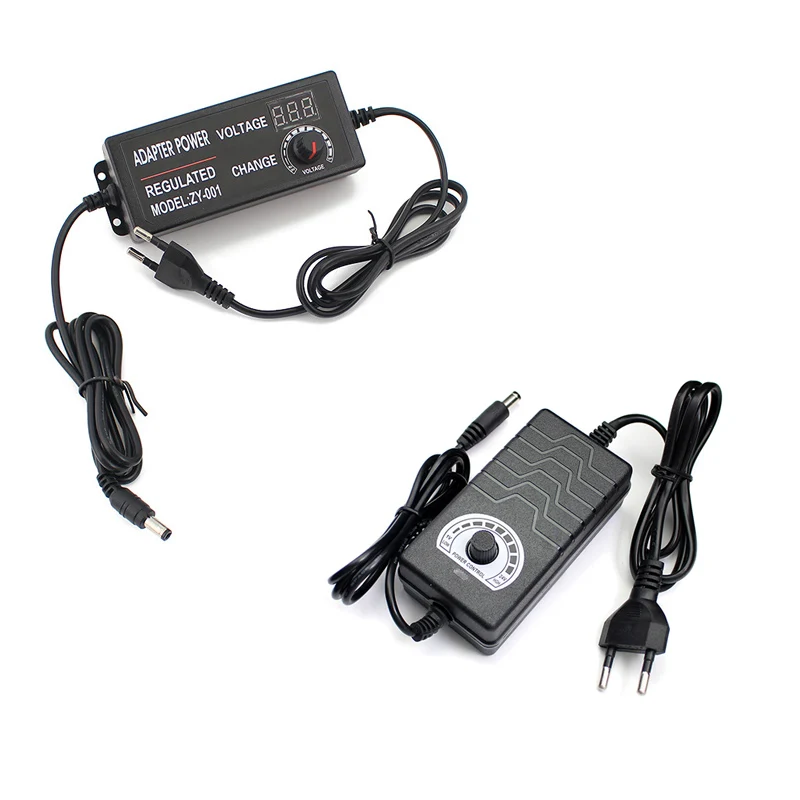 

Adjustable Power Adapter Supply 1-24V 3V-24V 2A 3A Various Voltage Regulator Power Source 12V Jack Adapter Plug Female Connector