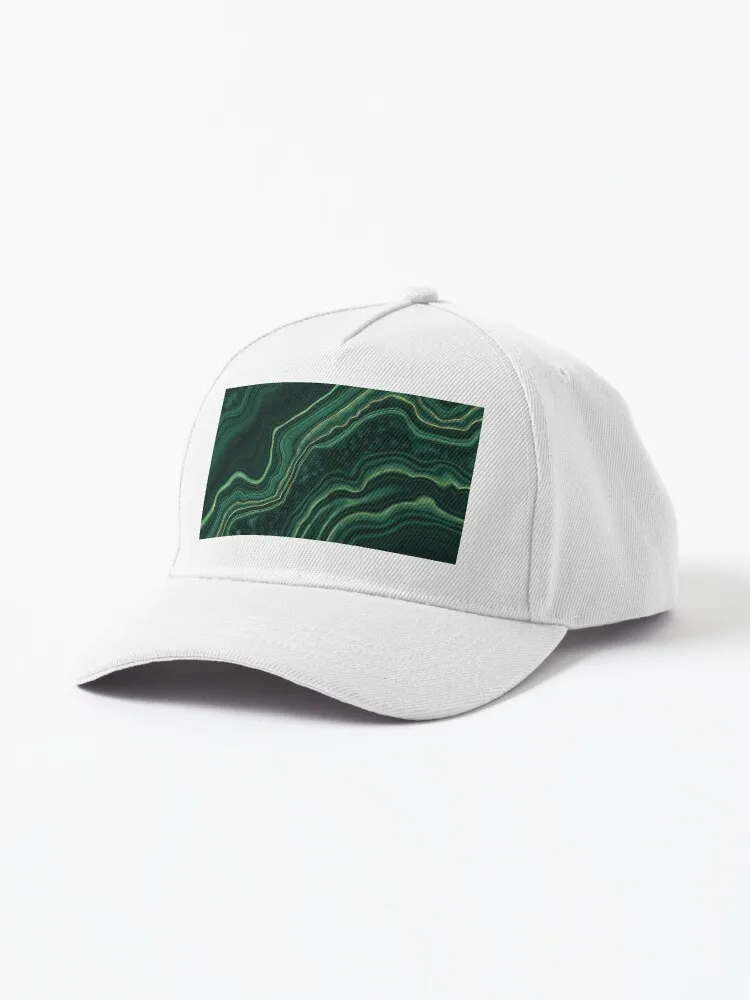 

Faux Malachite Green Marble with Veins Cap mbappe bone Man hat algerian dz baseball caps