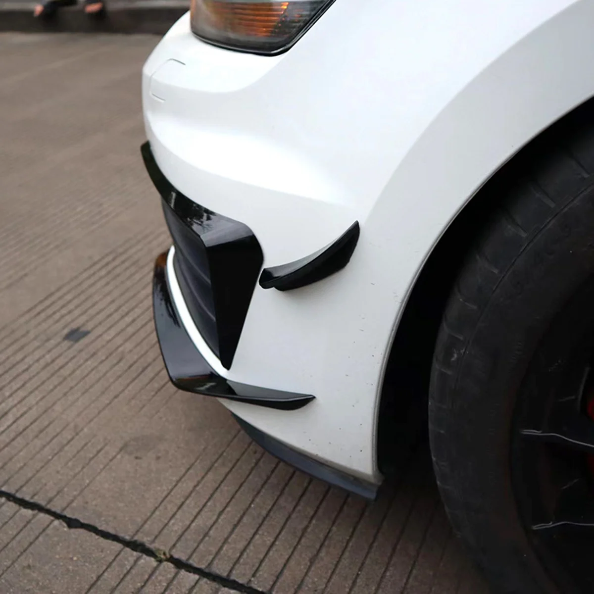 6 шт. автомобильный передний бампер спойлер разветвитель крышка противотуманный