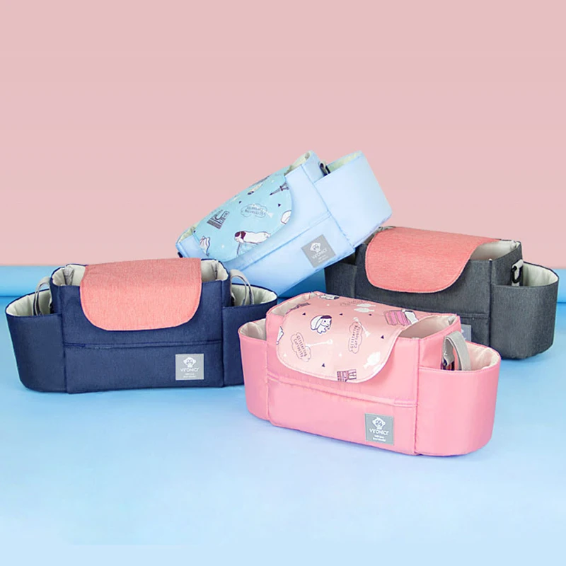 

New Fashion Baby Stroller Hanging Bag Large Capacity Outdoor Travel Storage Bags For Bottle Diaper Organizer Stroller Accessory