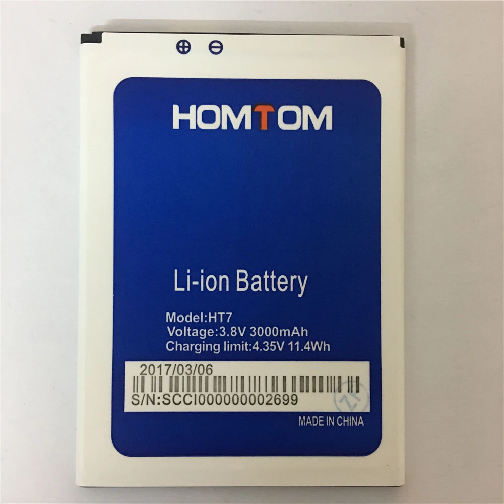3000mAh HT7 Аккумулятор для Φ Pro Homtom |