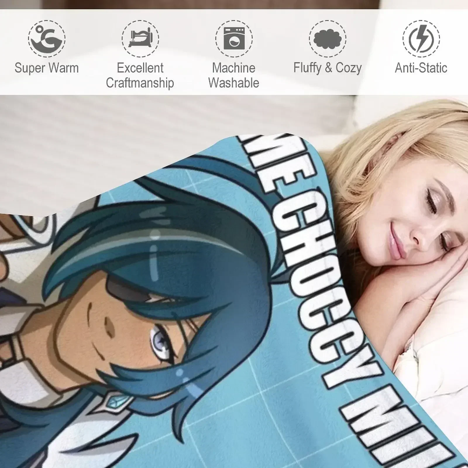 Новое одеяло Kaeya Gives You Choccy Milk теплое зимнее в стиле аниме