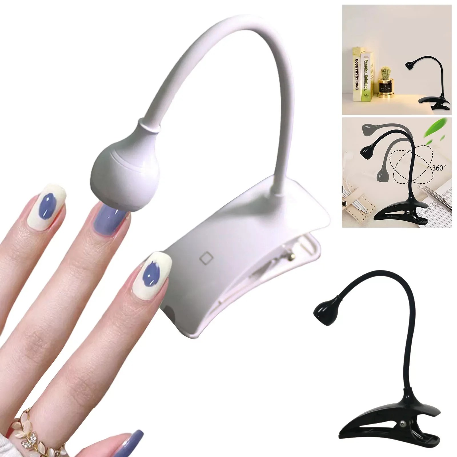 

NEW2023 Led Nail Lights Dryer Dryer Uv Nail Lamp Mini Ultraviolet Flexible Clip-On Desk USB Flexible Bendable Table Lamp Beauty