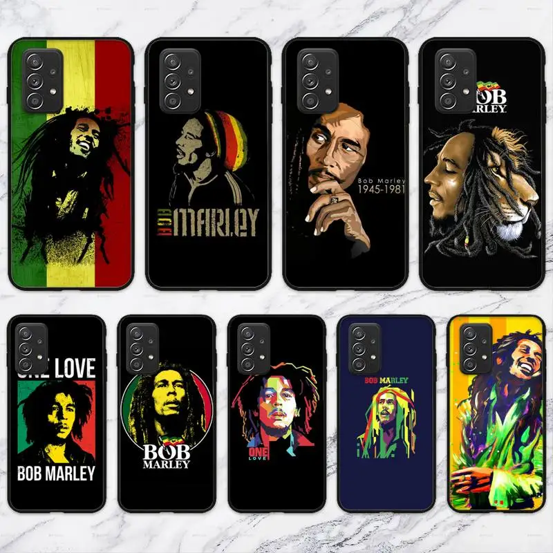 

Singer Bob Marley Phone Case For Samsung Galaxy A02 A12 A21 A22 A32 A41 A42 A51 A71 A72 Shell