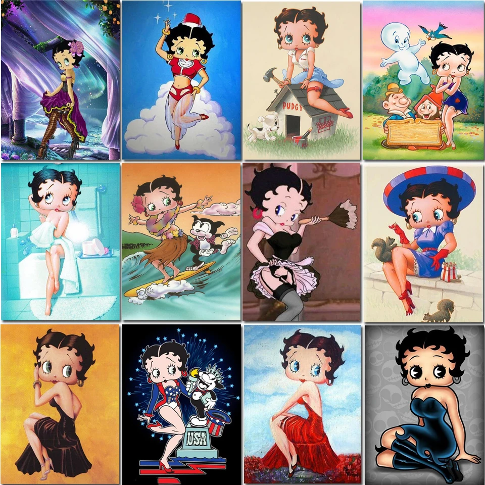 5D алмазная живопись мультфильм крутая Бриллиантовая вышивка Полная работа