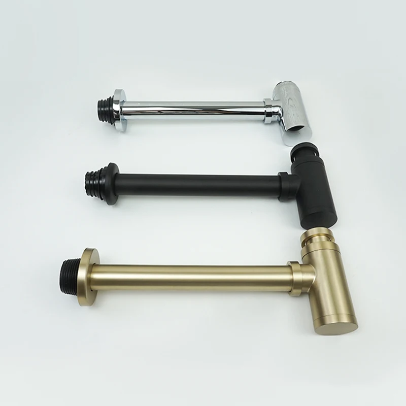 Латунный круглый сифон для ванной комнаты ловушка раковины стопор слива отходов