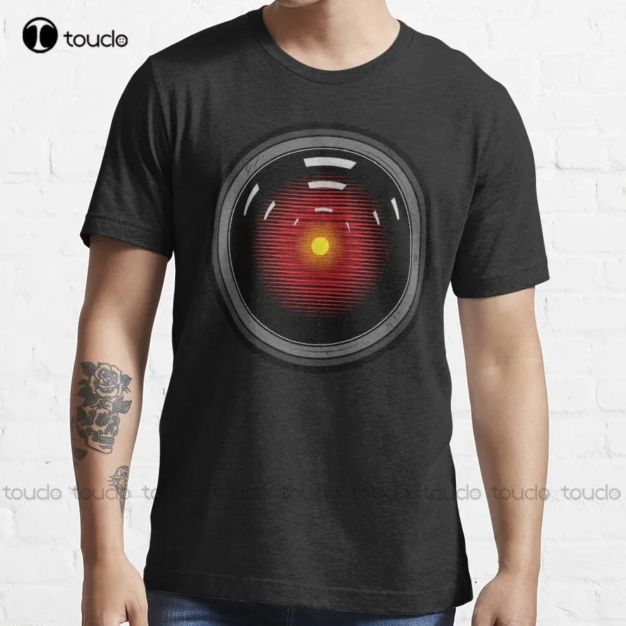 

Футболка с изображением робота с космической одиссеей Hal 9000 2001, бейсбольные рубашки на заказ, подростковая, унисекс, цифровая печать, искусственный хлопок