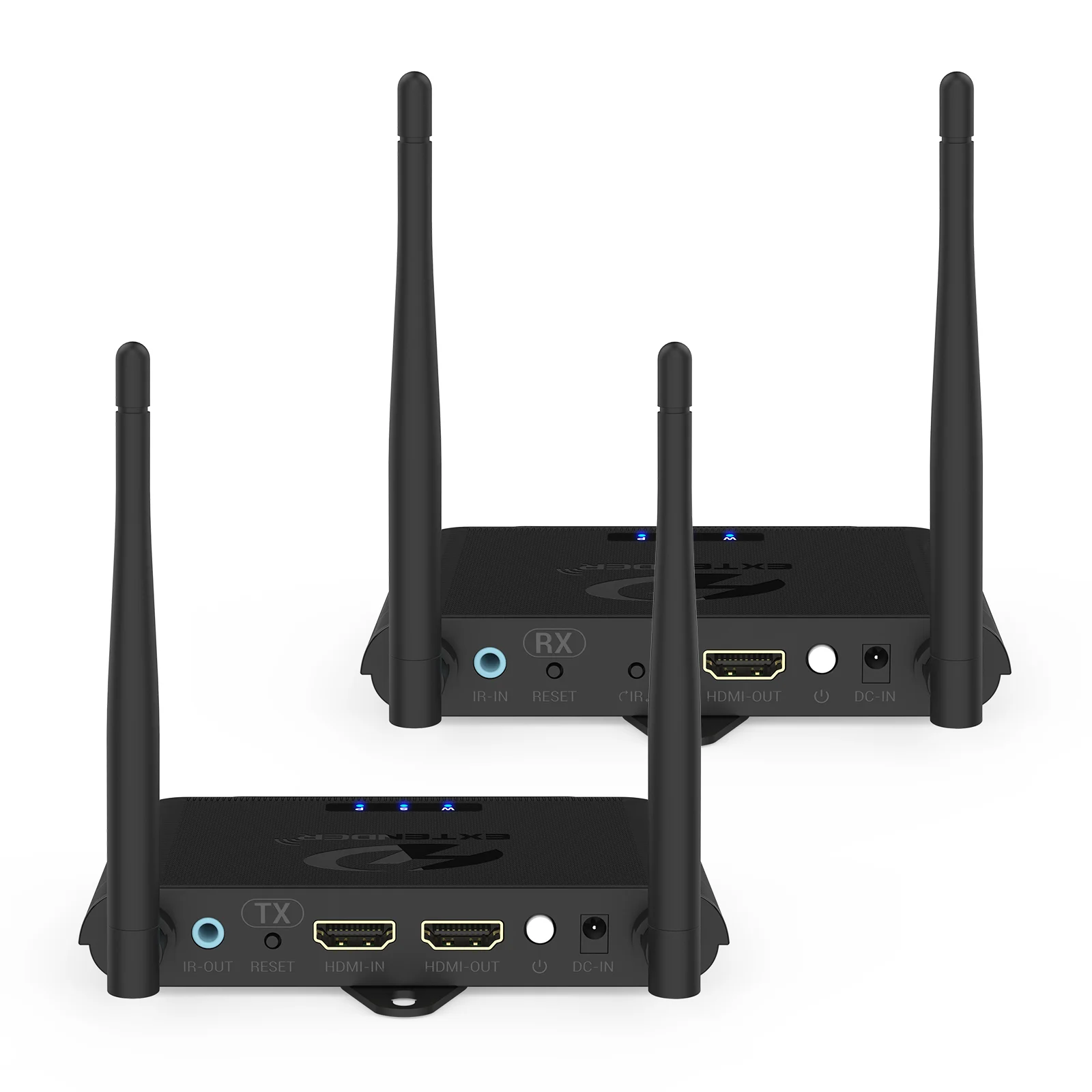 Фото Адаптер дисплея беспроводной передачи 1080p, удлинитель HDMI, видеопередатчик и приемник для камеры PS4, DVD, ПК к ТВ-проектору №1