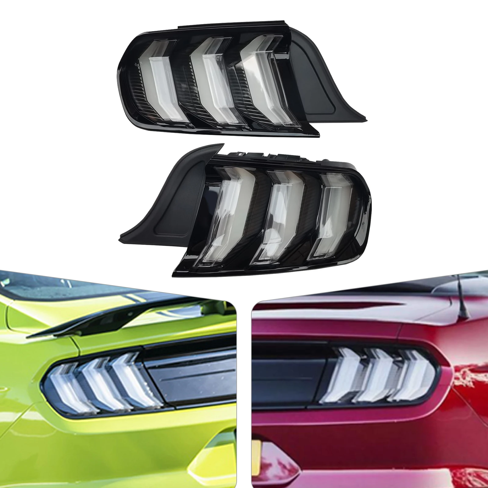 

1 пара задних фонарей в европейском стиле Ford Mustang 2015-2022 годов