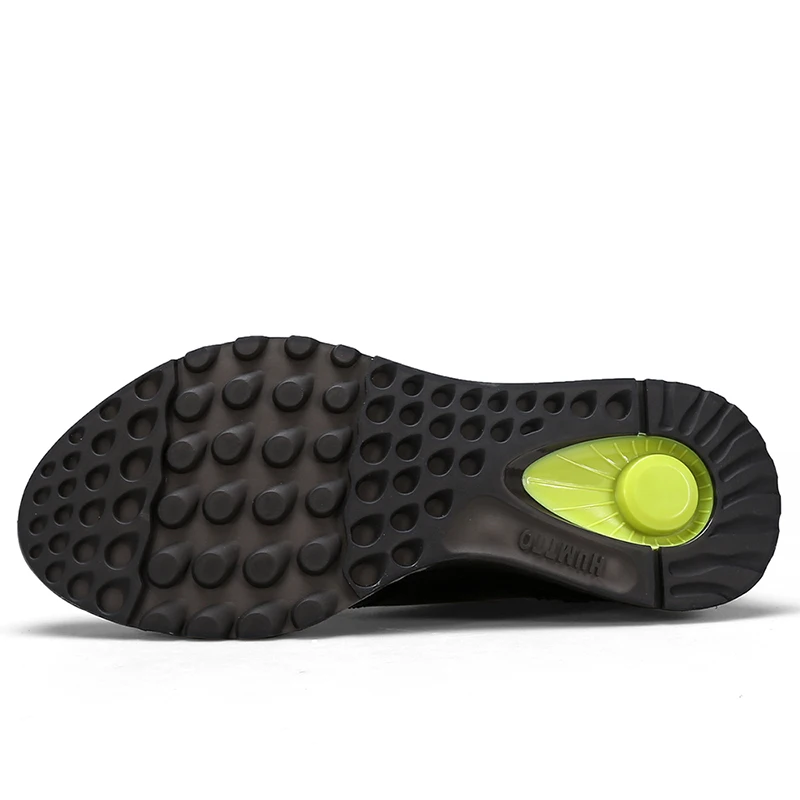 HUMTTO Shoes for Men with Free Shipping Luxury Designer Sports Running Shoes Mens Genuine Leather Black Trainers Sneakers Man