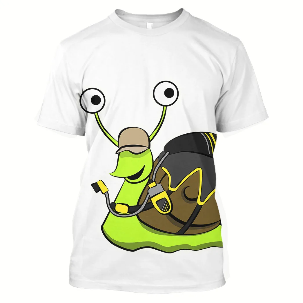 

Jumeast 3D Graphic Tees Oversized Running Printed Men T Shirt Sweats Gym Fitness Sportswear Anime Funny Snails Workout Jogging