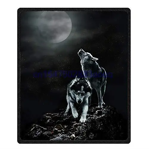 

Qihua Wolf Lightweight Blanket Velvet Plush Throw Blanket Bed Blankets Super Soft and Cozy Fleece Feeling Blanket for Travelling