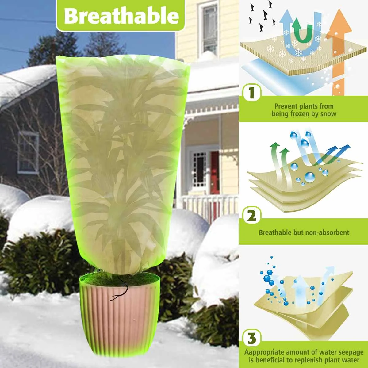 

Plant Cover Tree Shrub Plant Protecting Bag Frost Protection For Yard Garden Plants Small Tree Against Cold Winter Warm Cover