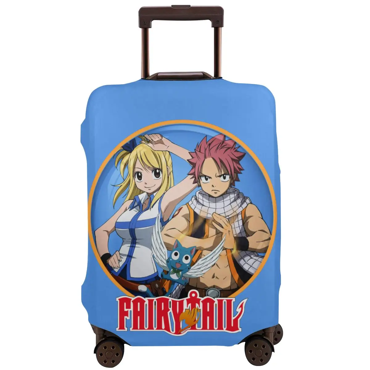 

Fairy Tail Travel Washable Luggage Protective Cover Luggage Protective Case Elastic Anti-Scratch Cover Protector Baggage
