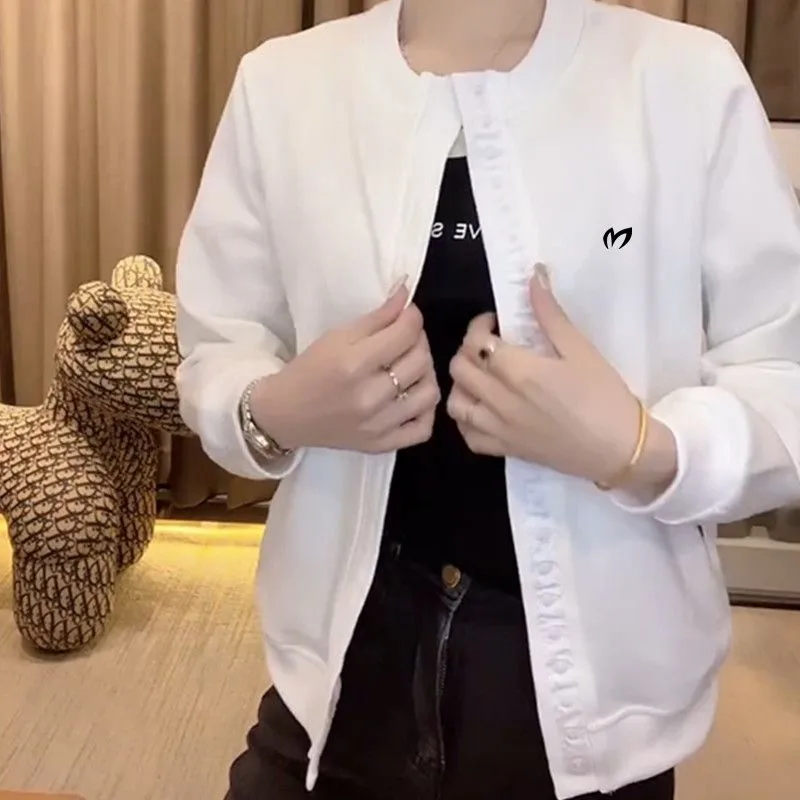 

Korean Golf Coat Women Autumn Fashion Sportswear Sweater Stand Collar Casual Golf Wear Jacket Ladies golf Clothing Golf Uniform