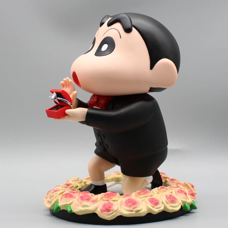 

19cm Crayon Shin Chan Action Figures Gk Proposal Posture Figurines Collection Pvc Model Statue Dolls Toy For Children Gift Decor