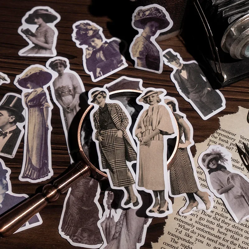 Наклейки для ежедневника женские в викторианском стиле 30 шт. ретро-наклейки