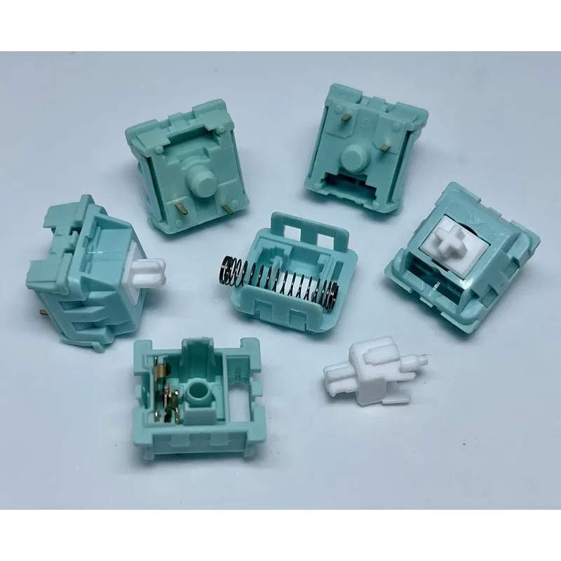 

KTT Mint Linear Switch Mechanical Keyboard Switch SMD LED 3 Pin Switch KTT Mint Factory Lubricated Mechanical Keyboard Accessori