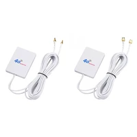 router mobile router 28dbi wifi lte antenna sma signal amplifier aerial network cable connector ts 9 broadband 4g 3g white