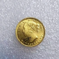 canada 1882 2 dollars gold plated commemorative collector coin gift lucky challenge coin copy coin