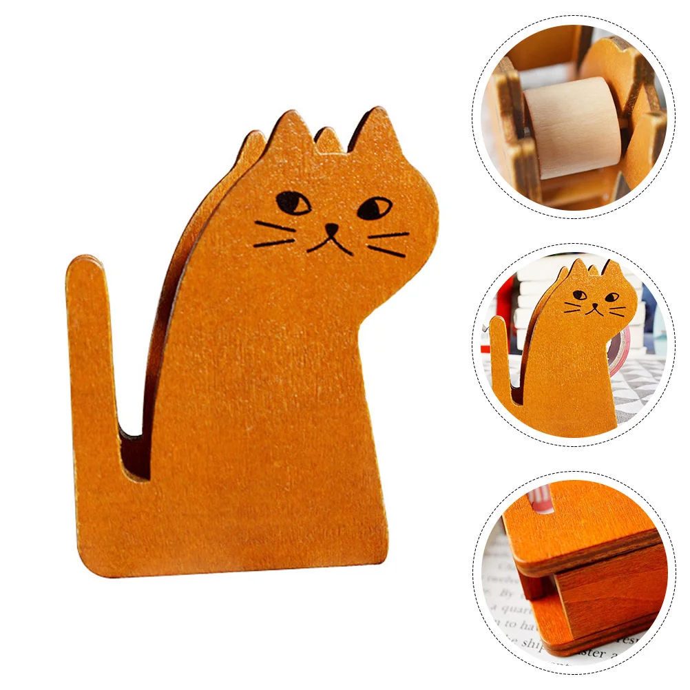 

Резак для ленты в стиле ретро, настольный держатель для ленты в форме кошки, милый резак для лент для дома, студентов, школы, офиса