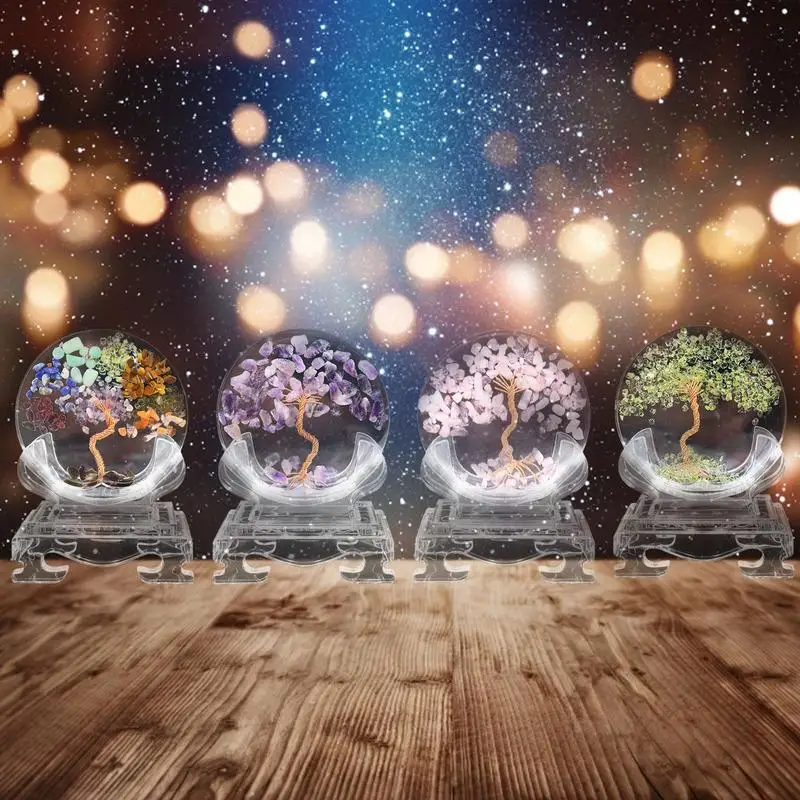 

Tree Of Life Crystal Stone Decoration For Home Crystal Crushed Stone Desktop Decoration Augen Energy Desktop Decor