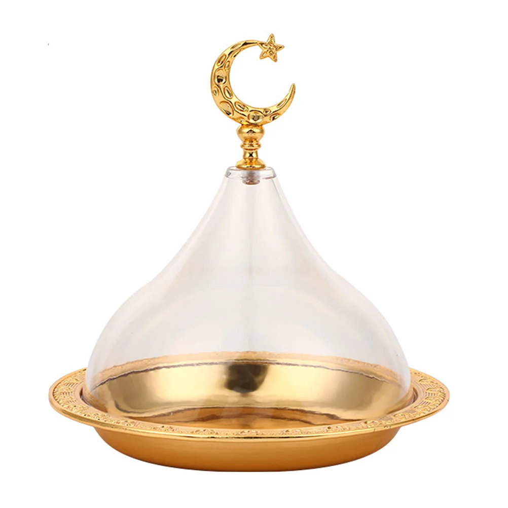 

Cake Holder Lid Ramadan Stand Utensil Tray Serving Platter Dome Pans Lids Bread Plate Dessert