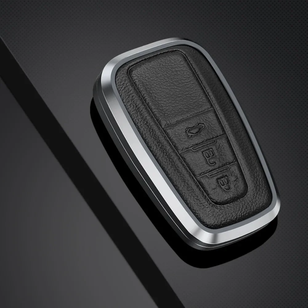 

Кожаный чехол из сплава для дистанционного ключа автомобиля, чехол для Toyota Camry RAV4 Prius CHR C-HR Avalon Corolla Land Cruiser Prado, аксессуары
