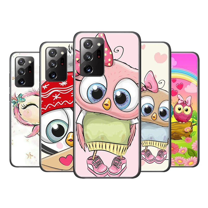 

Cute Cartoon Owl For Samsung Galaxy A01 A11 A22 A12 A21S A31 A41 A42 A51 A71 A32 A52 A52S A72 A02S A03S Phone Case