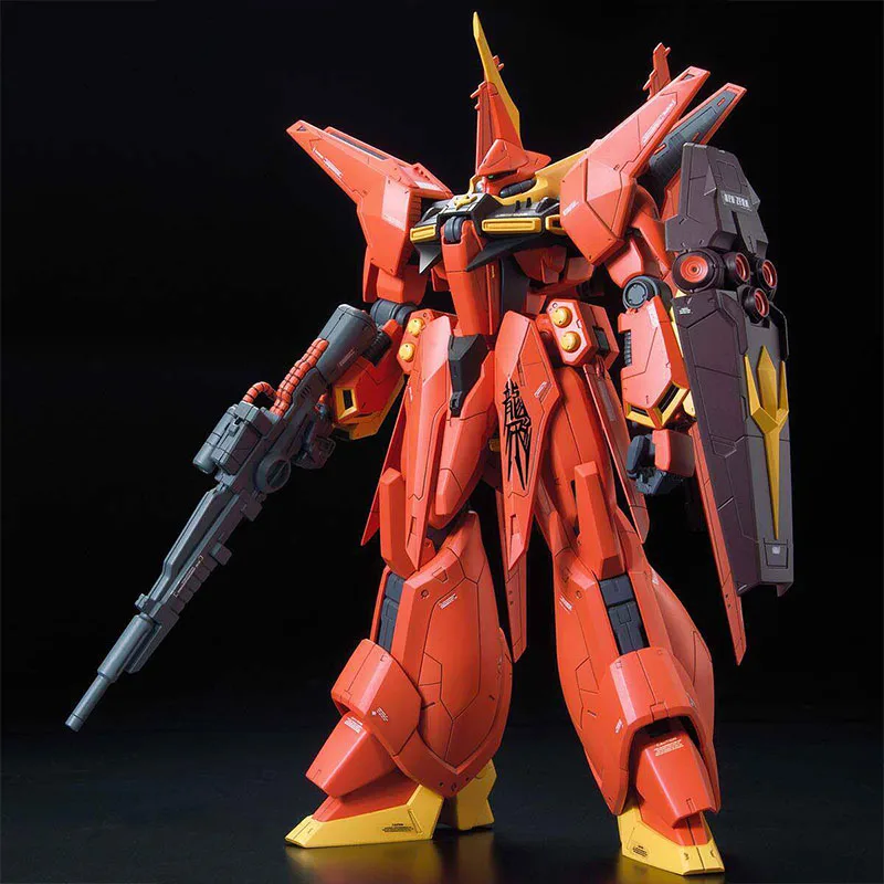 Фото В наличии оригинальный набор для сборки модели Gundam Bandai RE/100 1/100 Bawoo, коллекционная фигурка из аниме, модель для сборки, игрушки для мальчиков, подарок на день рождения №4