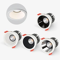 round led cob recessed downlight 5w 7w 10w 12w for kitchen living room indoor lighting anti glare dimmable ceiling spot light